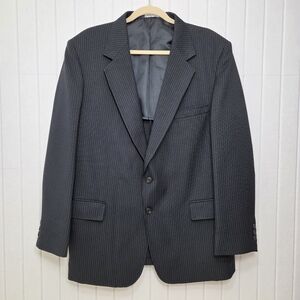 Oakton Classic Collection Sophisticated Charcoal Pinstripe Blazer‎ size 46R